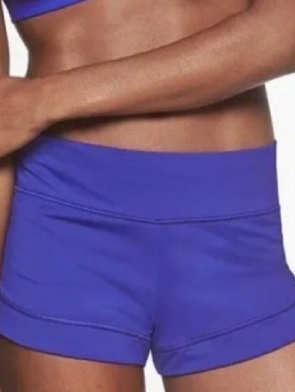 NEW Athleta Women's Blue Purple Swim Short Large